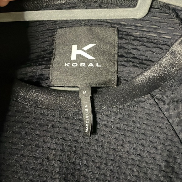 KORAL- Sofia Netz Pullover Black Workout Running Gym Long Sleeve Top Training - Picture 6 of 9